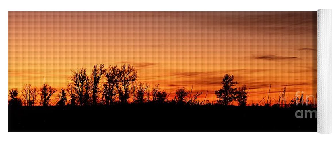 Photography Yoga Mat featuring the photograph Twilight at Crex Meadows by Larry Ricker