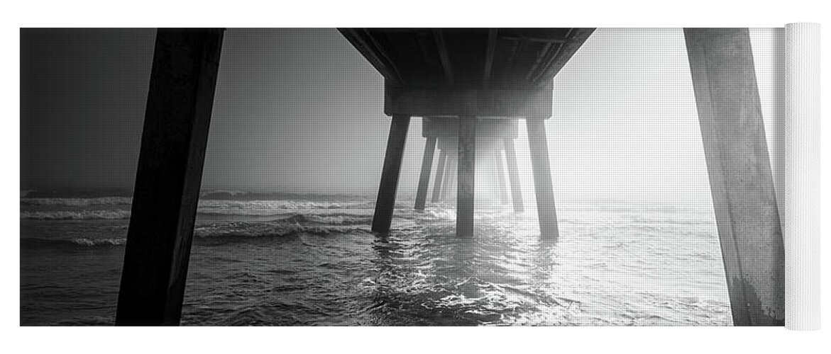 Pier Yoga Mat featuring the photograph Two Halves by Jordan Hill