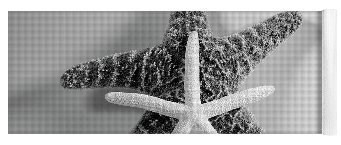 Starfishes Yoga Mat featuring the photograph Two Starfish by Angie Tirado