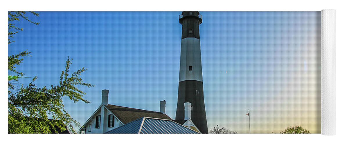 Lighthouse Yoga Mat featuring the photograph Tybee Island Lighthouse by Richie Parks