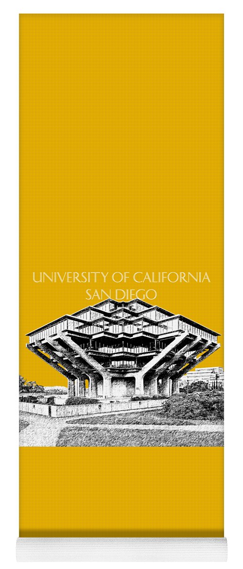 University Of California San Diego Yoga Mat featuring the digital art UC San Diego Gold by DB Artist