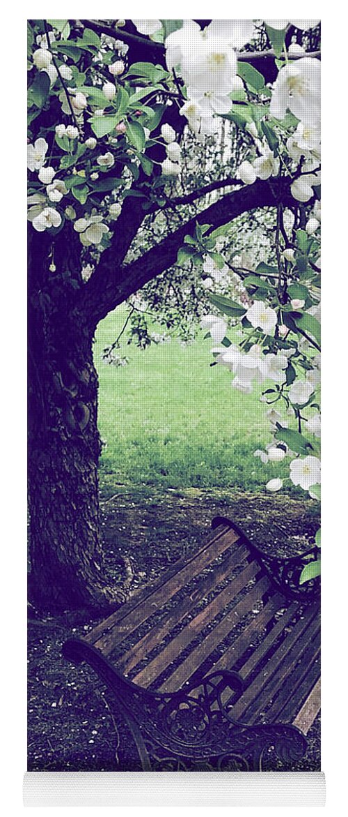 Crab Apple Yoga Mat featuring the photograph Under The Crab Apple Tree by Onedayoneimage Photography