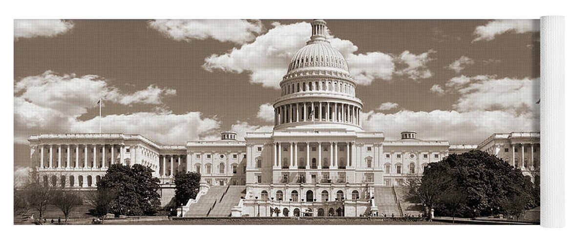 Us Capitol Yoga Mat featuring the photograph United States Capitol Building S by Mike McGlothlen