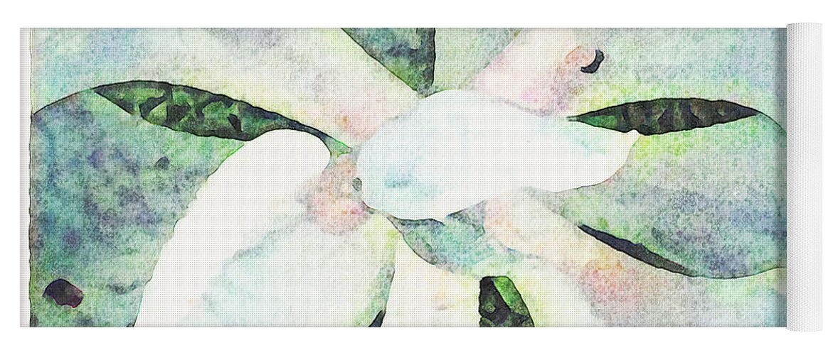 Flowers Yoga Mat featuring the digital art Untitled 4 by Red Ram
