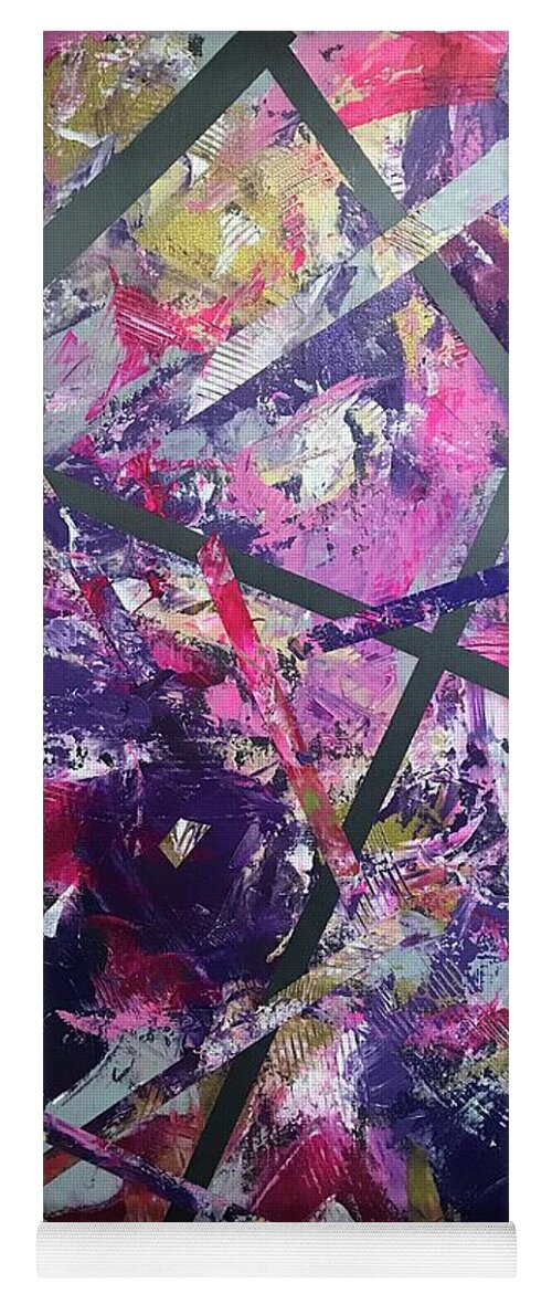 #acrylicpainting #abstractexpressionism #juliusdewitthannah Yoga Mat featuring the painting Untitled #5 by Julius Hannah