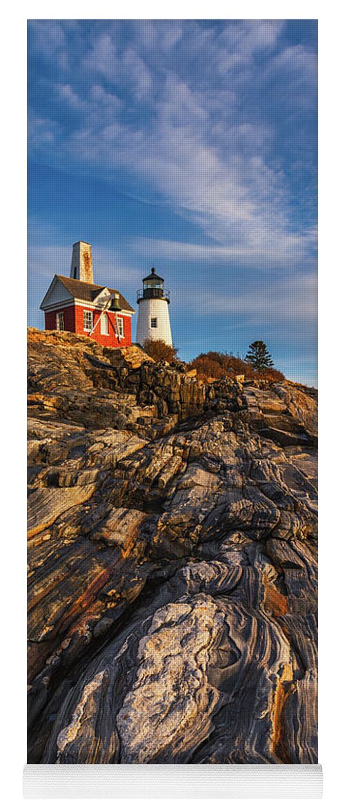 Maine Yoga Mat featuring the photograph Up to Pemaquid by Darren White