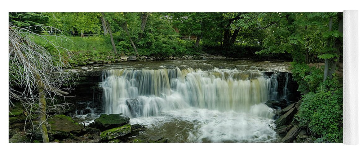 Waterfall Yoga Mat featuring the photograph Upper Minneopa Falls by Natural Focal Point Photography