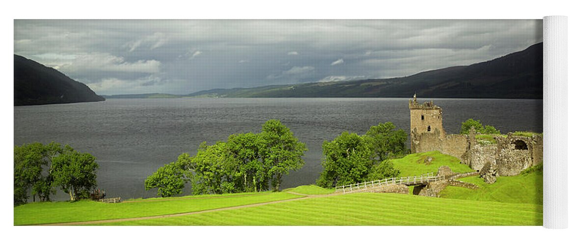 Urquhart Castle Yoga Mat featuring the photograph Urquhart Castle and Loch Ness by Ian Good