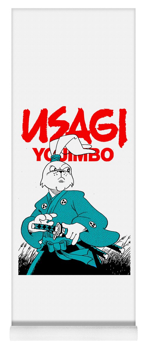  Usagi Yojimbo Yoga Mat featuring the digital art Usagi Yojimbo by Arka Fable