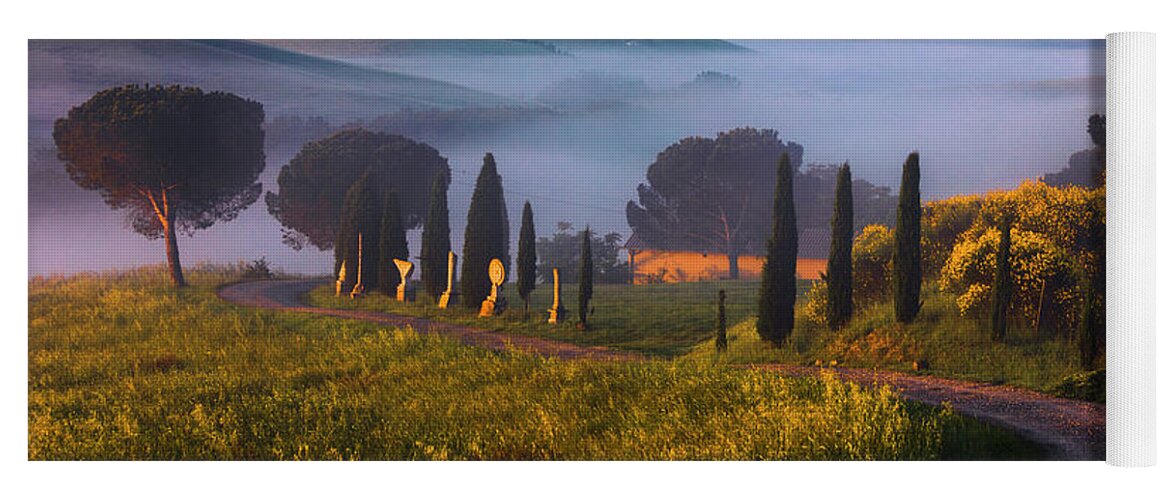 Italy Yoga Mat featuring the photograph Val d'Orcia by Evgeni Dinev
