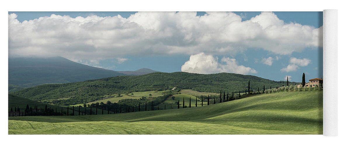 Italy Yoga Mat featuring the photograph Val D'Orcia, Tuscany, Italy by Sarah Howard