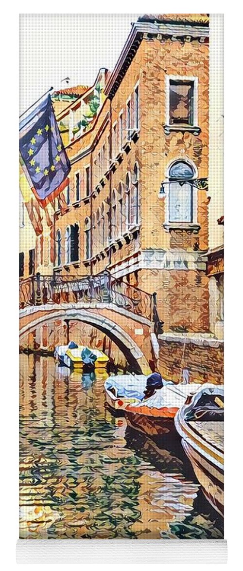  Yoga Mat featuring the photograph Venice Italy by Adam Green