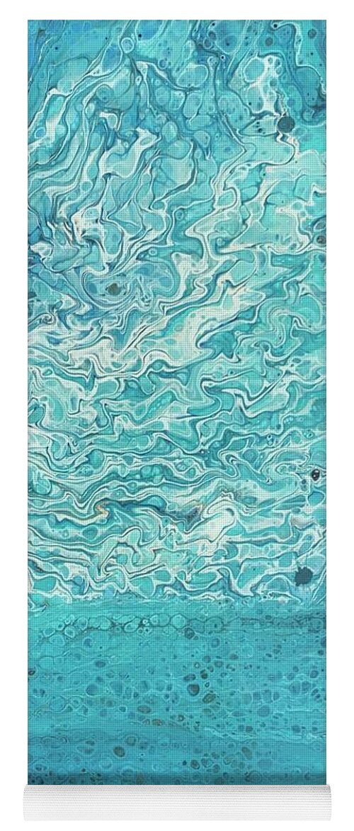 Beach Yoga Mat featuring the painting Venice by Nicole DiCicco