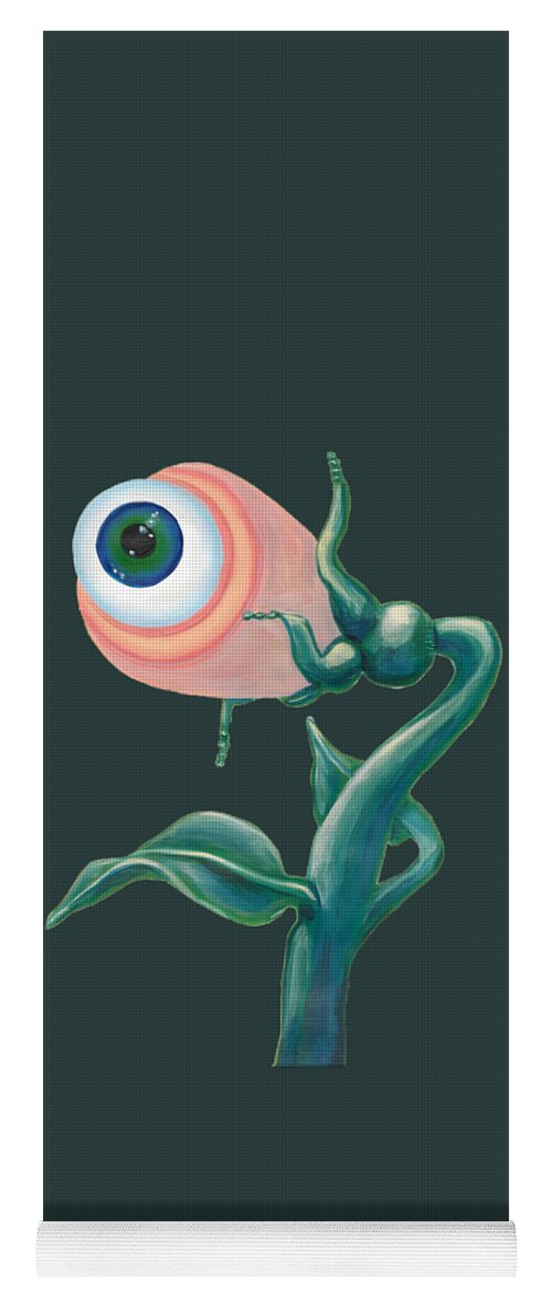 Surreal Yoga Mat featuring the painting Venus Eye Snap by Vicki Noble