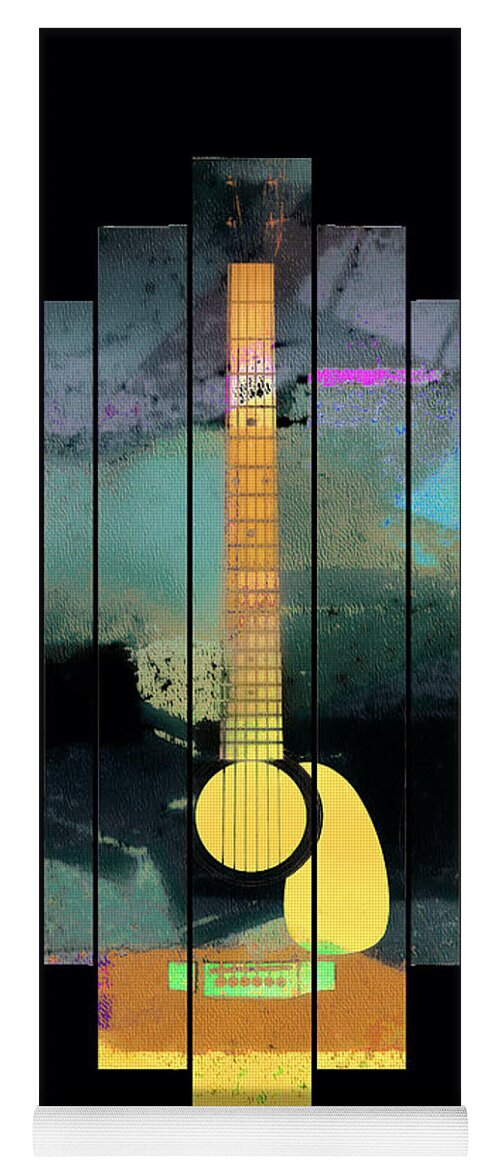 Guitars Yoga Mat featuring the photograph Vertical Strings by Rene Crystal
