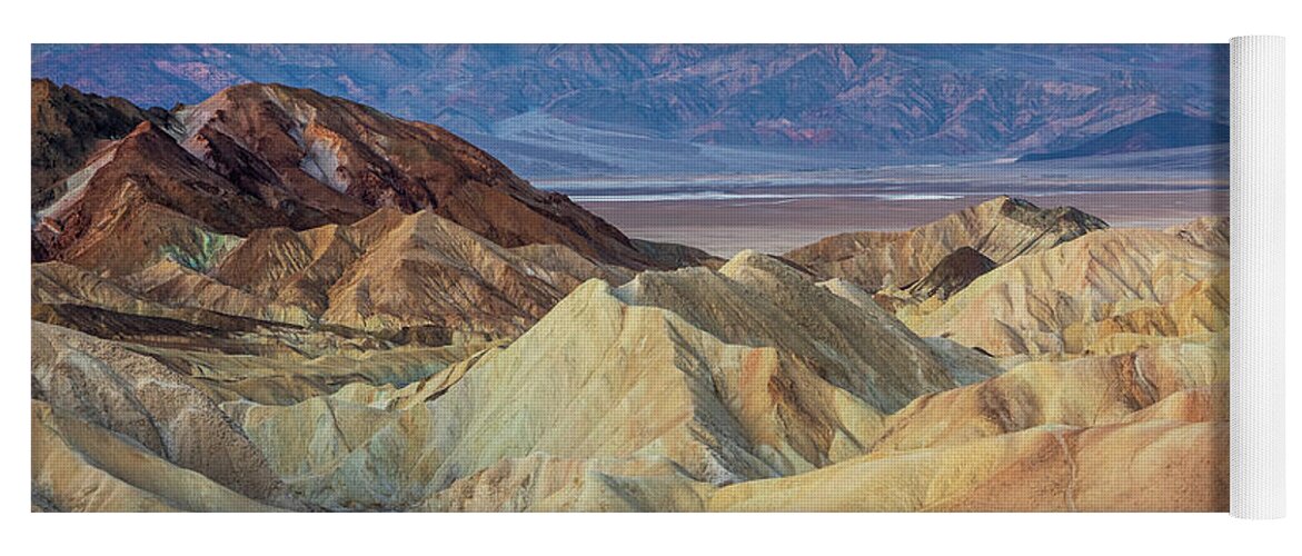 Death Valley Yoga Mat featuring the photograph View From Zabriskie Point at Dawn by Mimi Ditchie