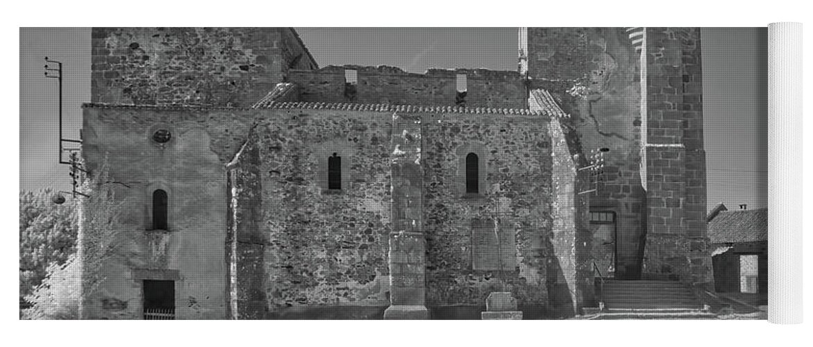 Oradour-sur-glane Yoga Mat featuring the photograph Village Church at Oradour Sur Glane by Jurgen Lorenzen