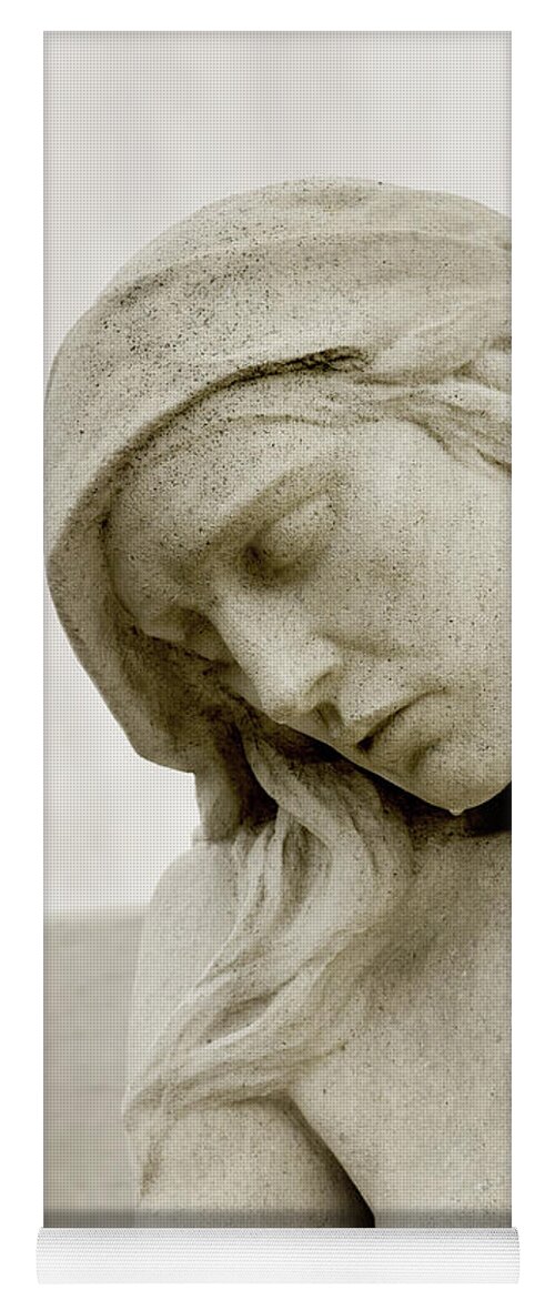 Statue Yoga Mat featuring the photograph Vimy Memorial - Mourning Woman by Weston Westmoreland