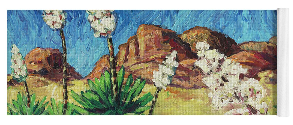 Van Gogh Yoga Mat featuring the painting Vincent in Arizona by James W Johnson
