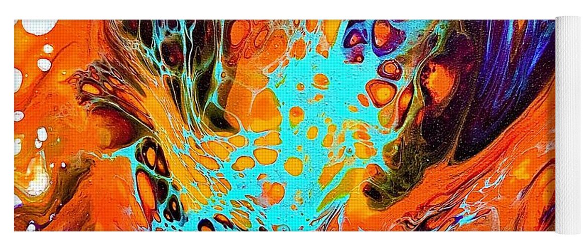 Abstract Yoga Mat featuring the painting Vivace by Soraya Silvestri