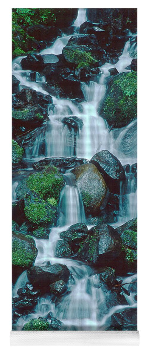 Dave Welling Yoga Mat featuring the photograph Wahkeena Falls Columbia River Gorge Nsa Oregon by Dave Welling