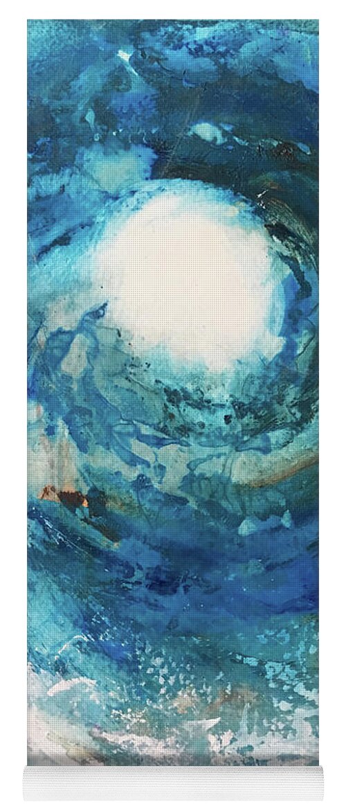 Abstract Art Yoga Mat featuring the painting Warrior As One by Rodney Frederickson