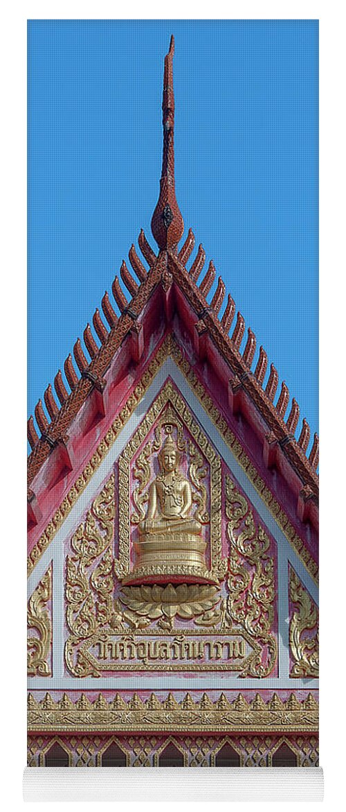 Scenic Yoga Mat featuring the photograph Wat Si Ubon Rattanaram Temple Gate DTHU1188 by Gerry Gantt