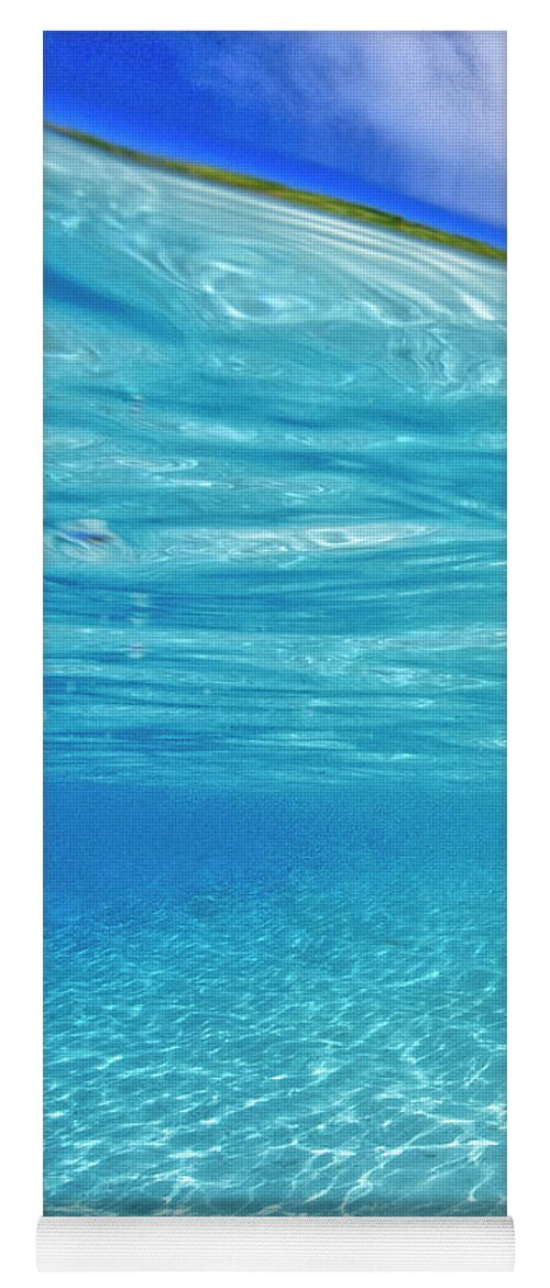 Ocean Yoga Mat featuring the photograph Water and sky triptych - 1 of 3 by Artesub