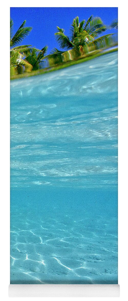 Ocean Yoga Mat featuring the photograph Water and sky triptych - 3 of 3 by Artesub