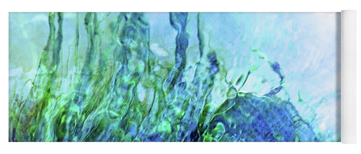 Abstract Yoga Mat featuring the photograph Water Dancing by Debbie Oppermann