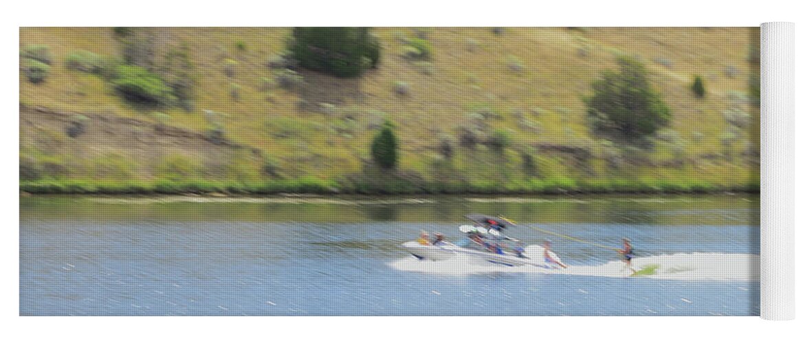 Icm Yoga Mat featuring the photograph Water Ski Fun on the River by Kae Cheatham
