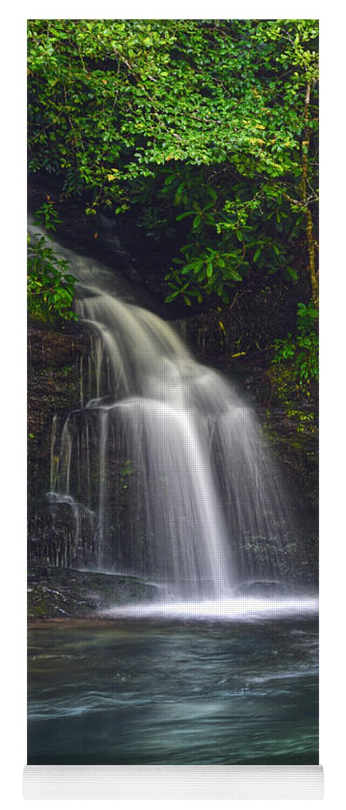 Waterfall Yoga Mat featuring the photograph Waterfall On Little River by Phil Perkins