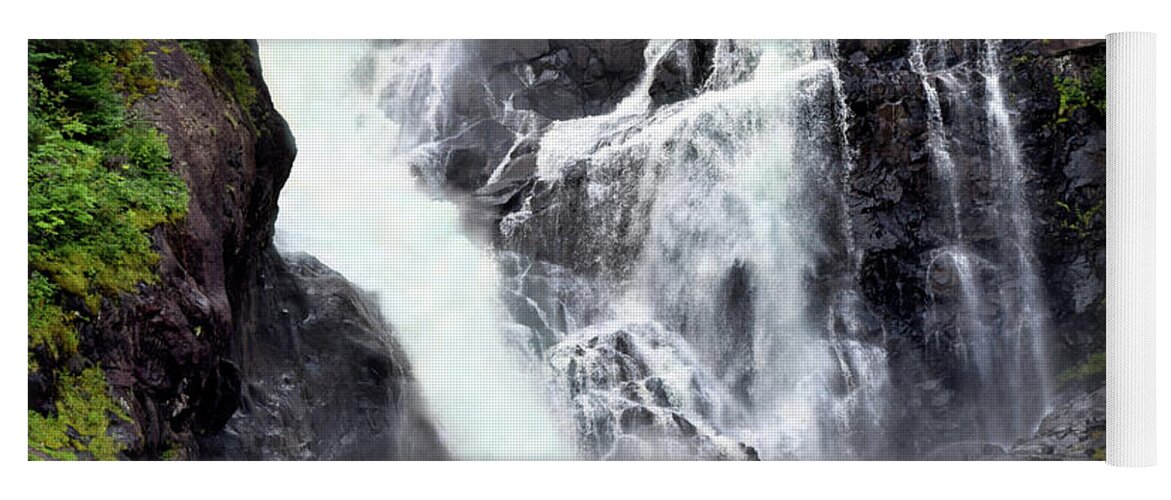 Waterfall Yoga Mat featuring the photograph Waterfalls Photo 131 by Lucie Dumas