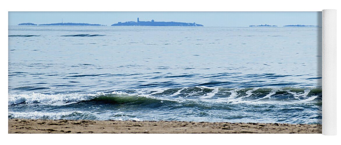 Landscape Yoga Mat featuring the photograph Waves at the coast by Andrew Bilodeau