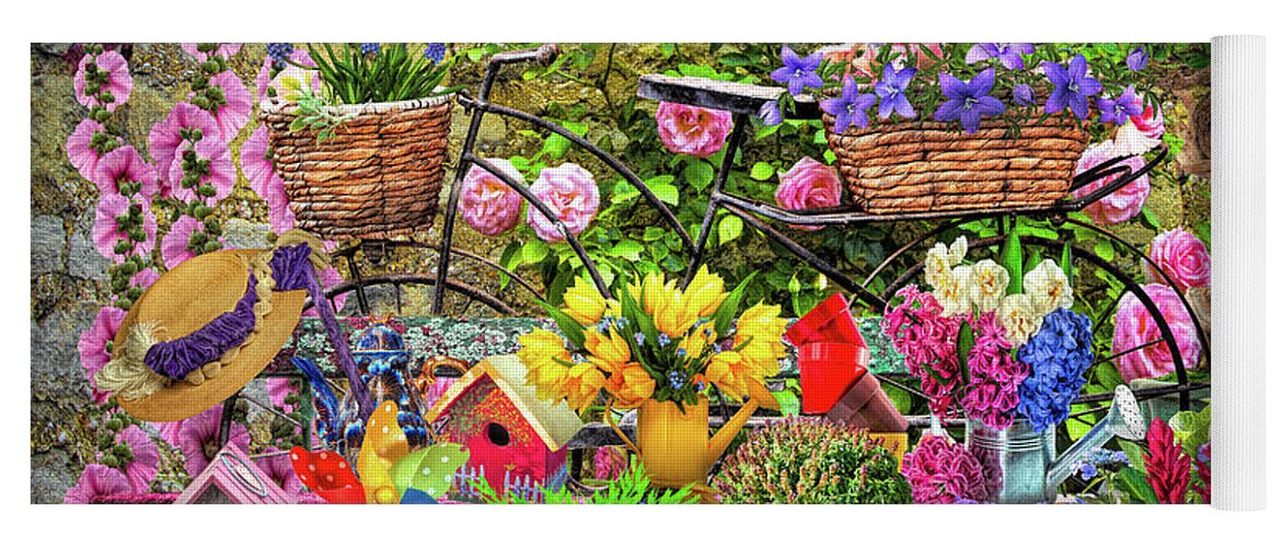 French Yoga Mat featuring the photograph Welcome to Our Garden by Debra and Dave Vanderlaan