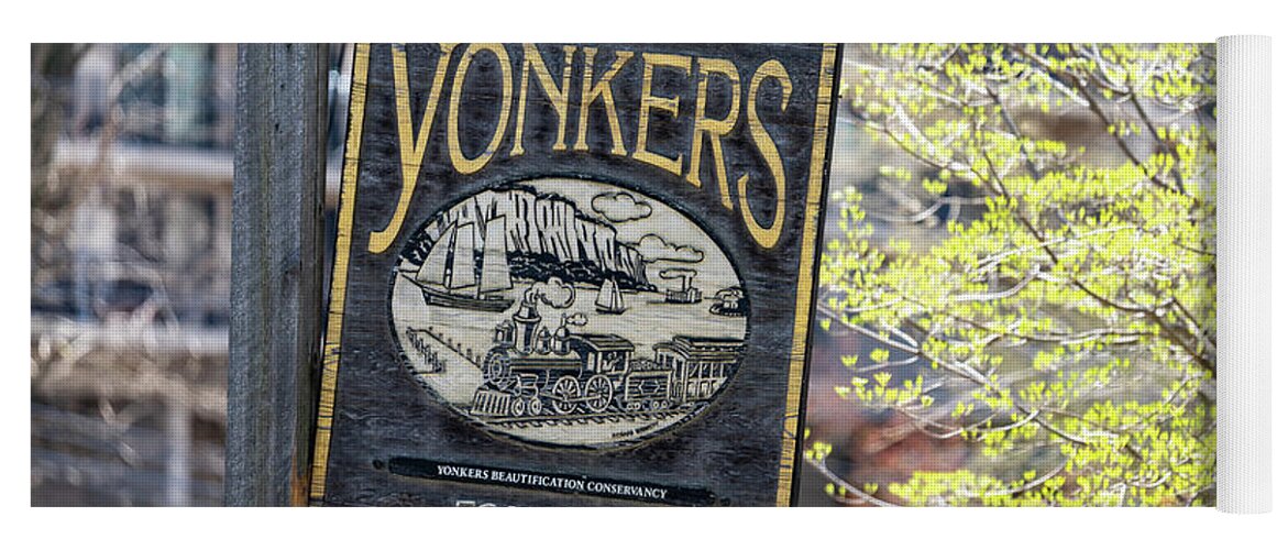 Northwest Yoga Mat featuring the photograph Welcome to Yonkers by Kevin Suttlehan