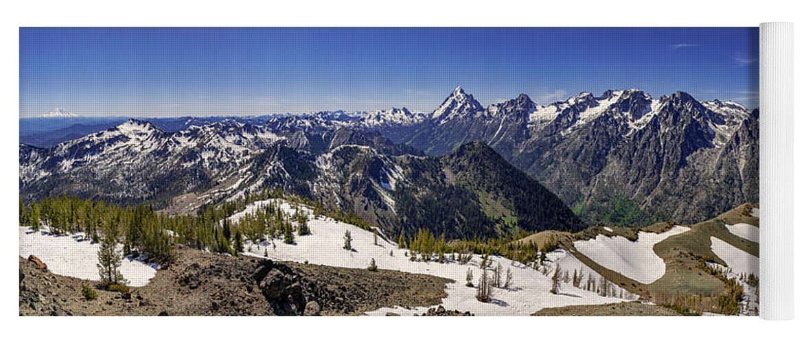 Panorama Yoga Mat featuring the photograph Wenatchee Mountains 2 by Pelo Blanco Photo