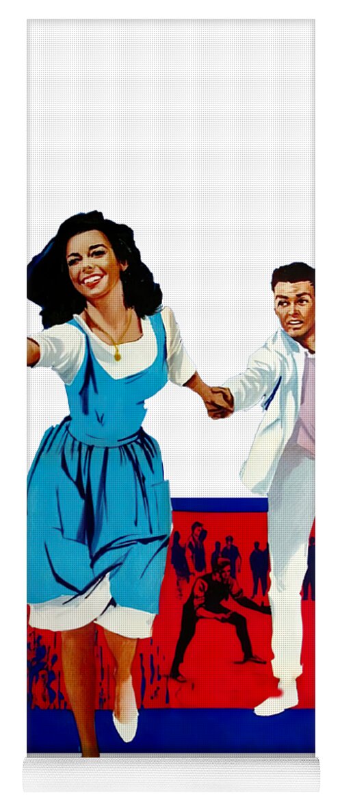 West Yoga Mat featuring the mixed media ''West Side Story'', 1961, 3d movie poster by Movie World Posters