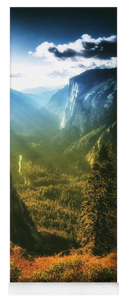 Yosemite Yoga Mat featuring the photograph West Yosemite Valley Light by Lawrence Knutsson