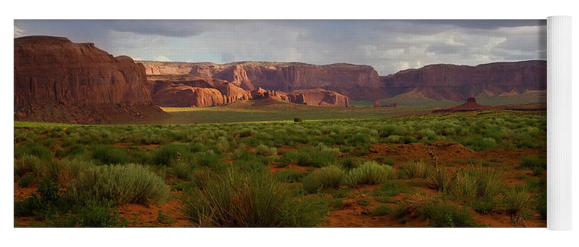 Photographs Yoga Mat featuring the photograph Western Landscape, Monument Valley by Felix Lai