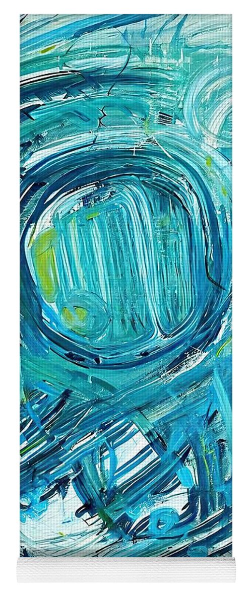 wild water Painting abstract art painting Yoga Mat by N Akkash - Fine Art  America