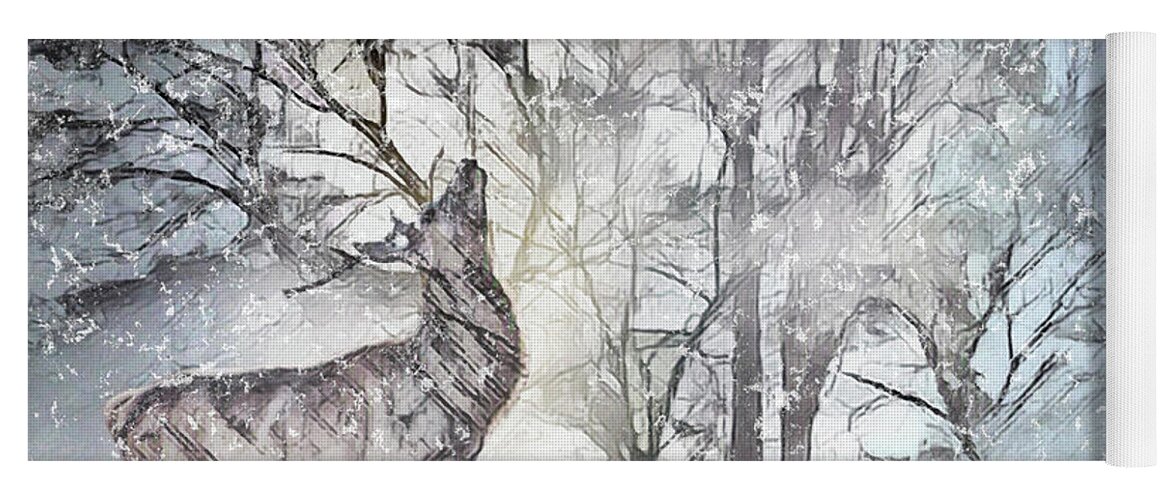 Winter Yoga Mat featuring the photograph Wild Wood by LemonArt Photography