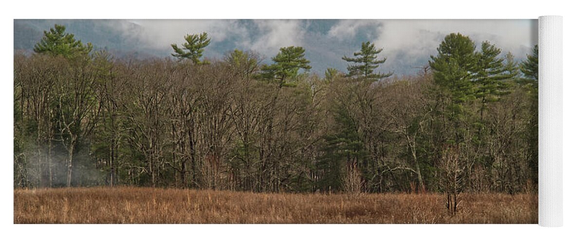 Winter Yoga Mat featuring the photograph Winter at Cades Cove by Phil Perkins
