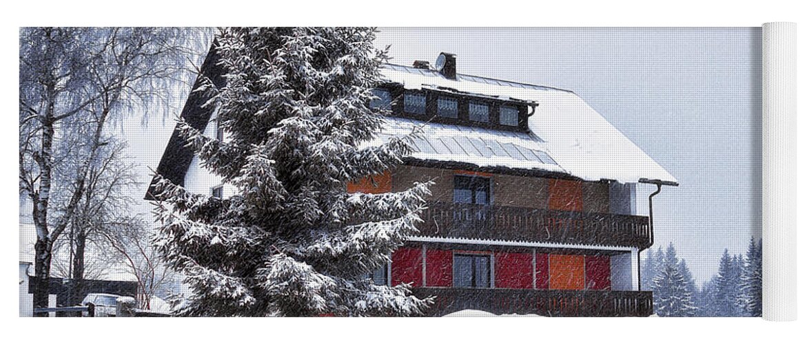 Winter Yoga Mat featuring the photograph Winter in Fleckl, Germany by Tatiana Travelways