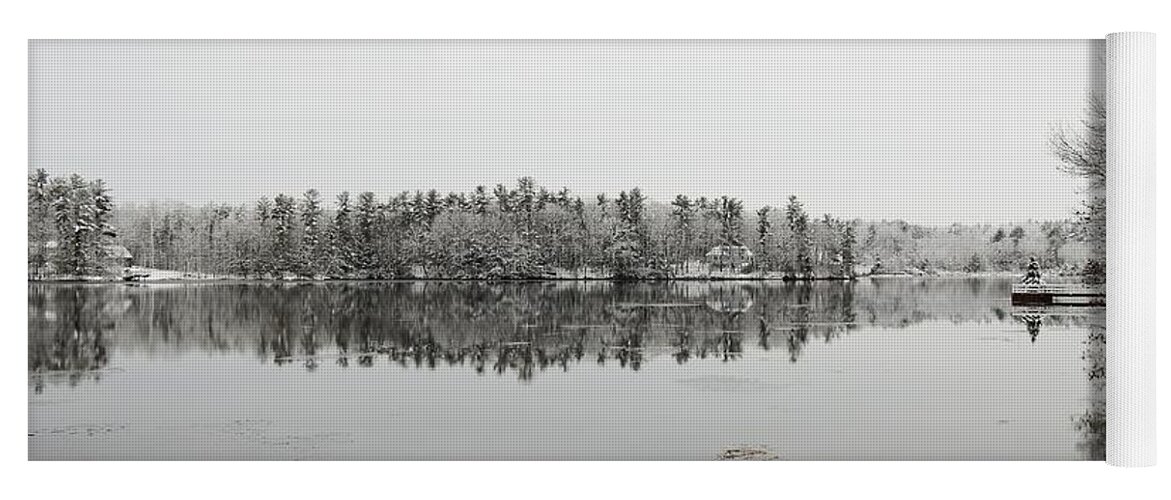 Winter Landscapes Yoga Mat featuring the photograph Winter in New Hampshire by Eunice Miller