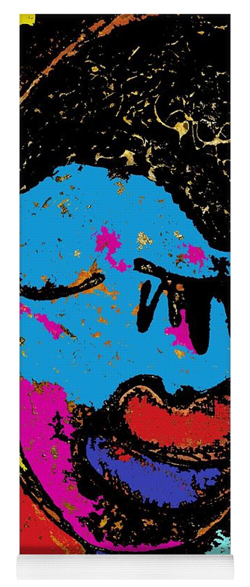 Contemporary Yoga Mat featuring the painting Woman of Color by Cleaster Cotton