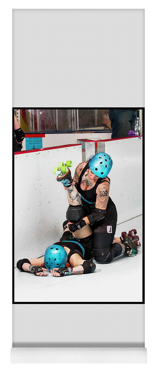 Roller Derby Yoga Mat featuring the photograph Women Who Fly #17 by Christopher W Weeks