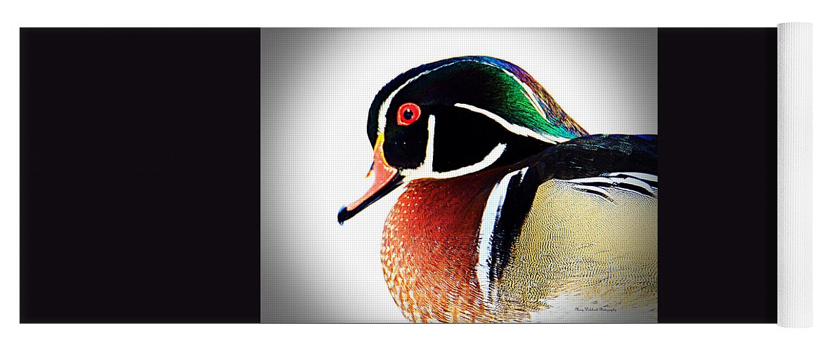 Wood Duck Yoga Mat featuring the photograph Wood Duck Close Up by Mary Walchuck