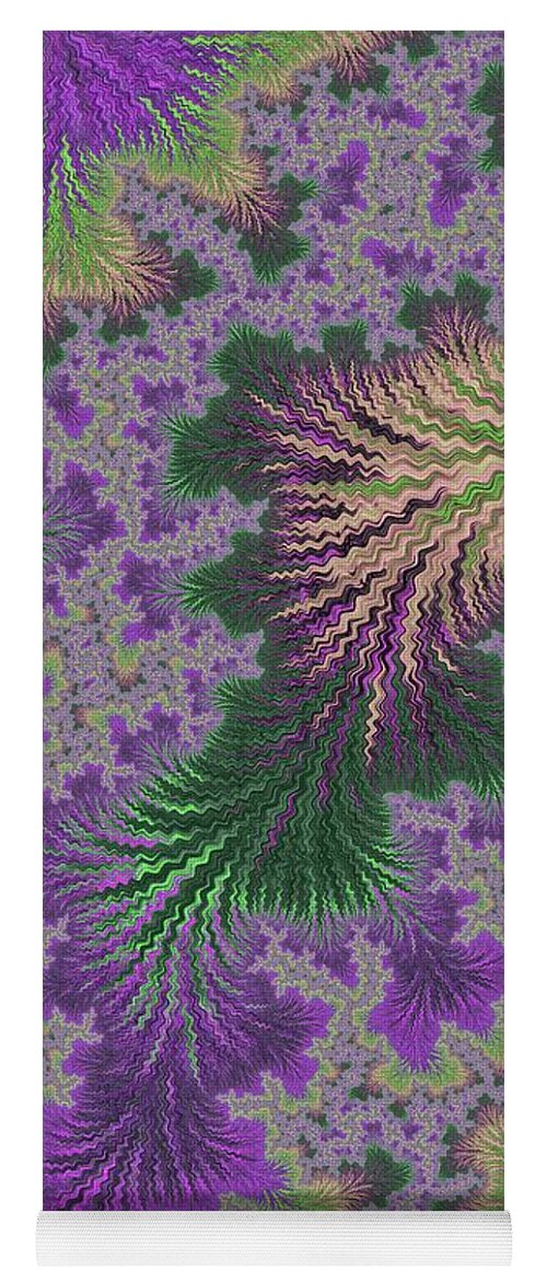 Fractal Yoga Mat featuring the digital art Wood Element by Mary Ann Benoit