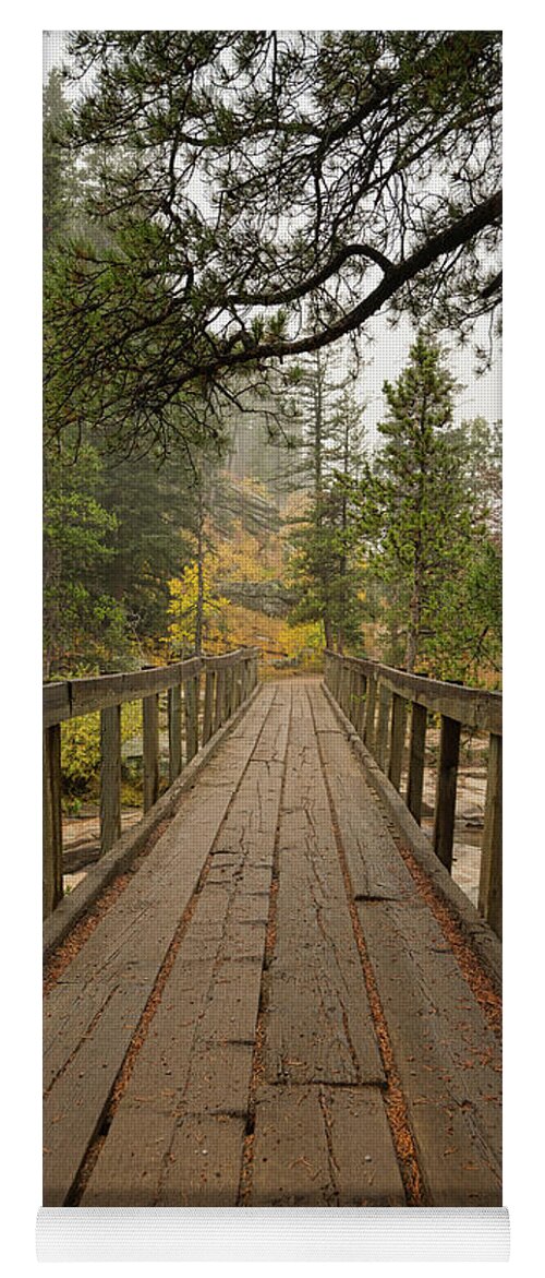 Cool Yoga Mat featuring the photograph Wooden Bridge Walk About by James BO Insogna